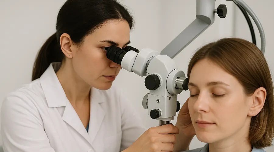 معاینه گوش و مجرای شنوایی در فرآیند تشخیص